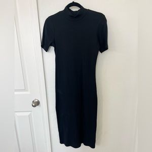 Zara Black Short Sleeve Dress
